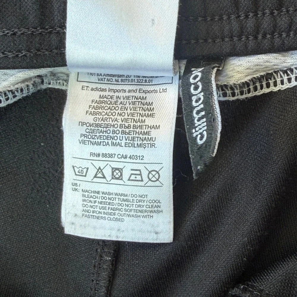 Adidas Climacool Soccer Training Pants Mens Small Black White Stripe Joggers